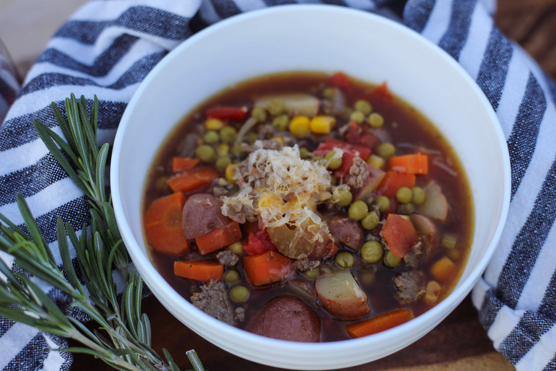 One Pot Quick Ground Beef Stew